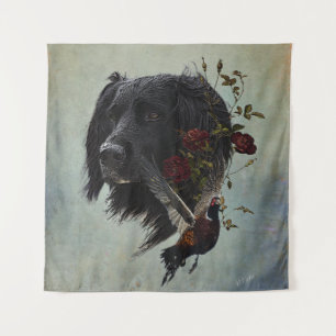 Großer Munsterlander mit Fasan Wandteppich