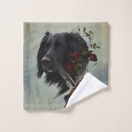 Großer Munsterlander mit Fasan Waschlappen