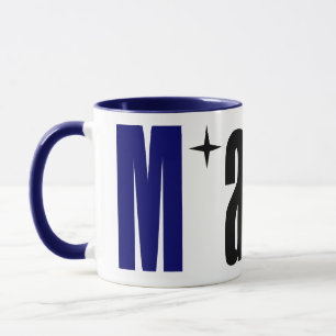 Grosser Name "Mary", dunkle Royal Blue und schwarz Tasse