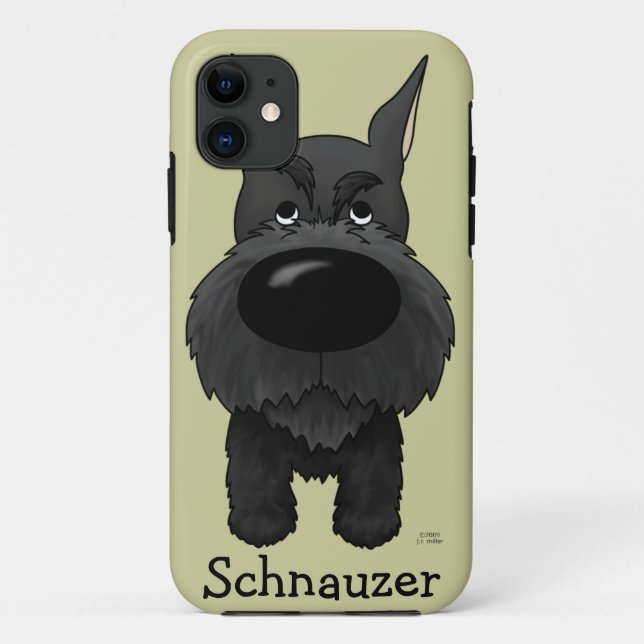 Großer NaseSchnauzer Case-Mate iPhone Hülle (Rückseite)