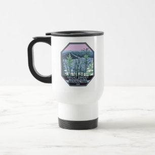 Großer Nationalpark Smoky Mountains Retro Reisebecher
