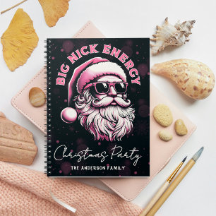 Großer Nick Energy Santa Lustiges Weihnachten Xmas Notizblock