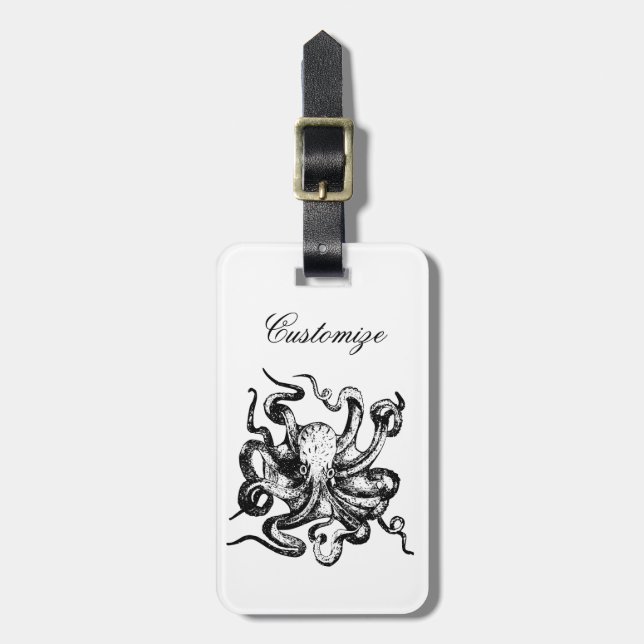 Großer Oktopus Thunder_Cove Gepäckanhänger (Vorderseite vertikal)