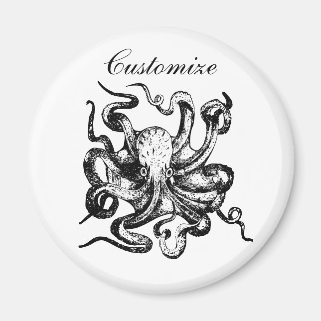 Großer Oktopus Thunder_Cove Magnet (Vorne)
