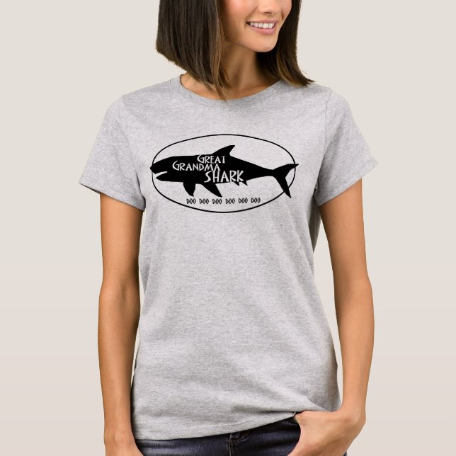 Großer Oma-Hai T-Shirt (Vorderseite)