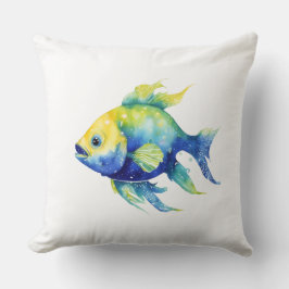 Großer Ombre-Fisch Kissen