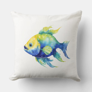 Großer Ombre-Fisch Kissen