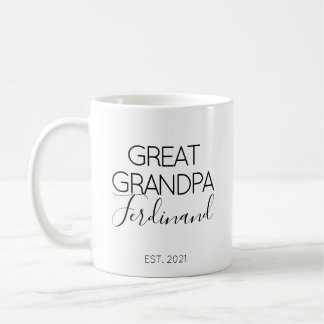 Großer Opa Name Schwangerschaft Ankündigung Gesche Kaffeetasse