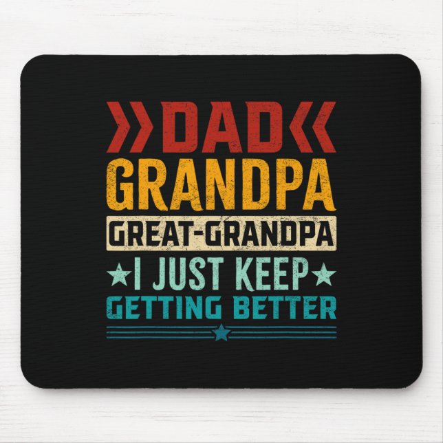 Großer Opa-Vatertag Mousepad (Vorne)