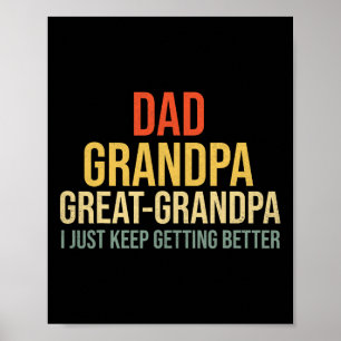 Großer Opa zum Vatertag Poster