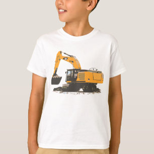 Großer orange Retro Bagger #3 T-Shirt