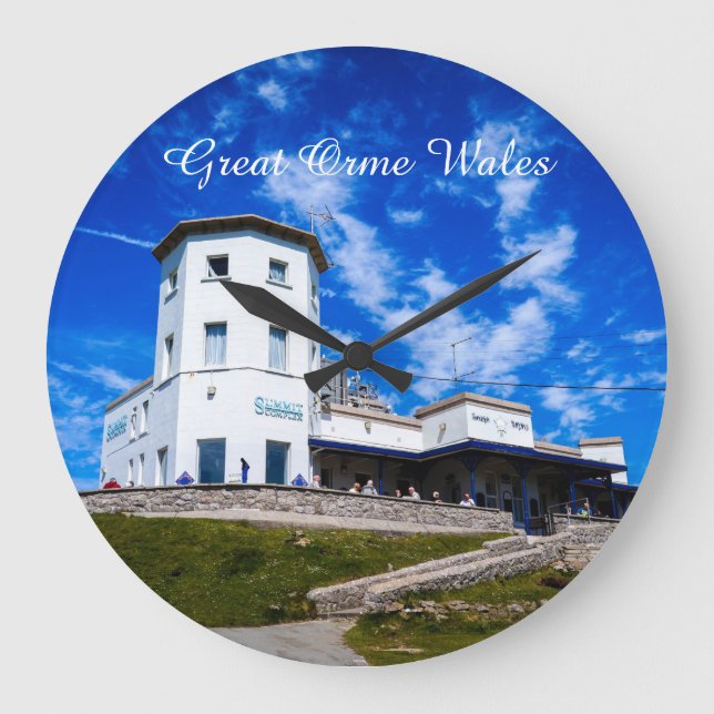 Großer Orme Wales. Große Wanduhr (Vorderseite)