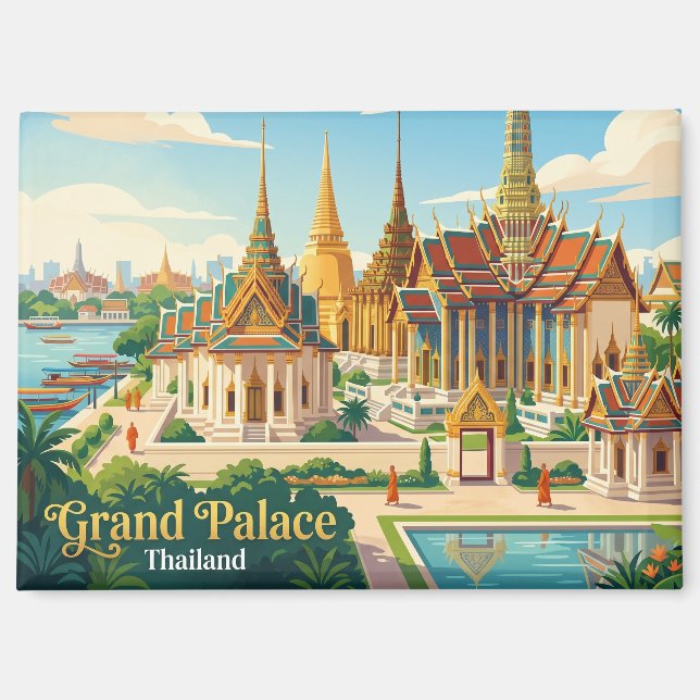 Großer Palast Thailand Magnet (Vorderseite)