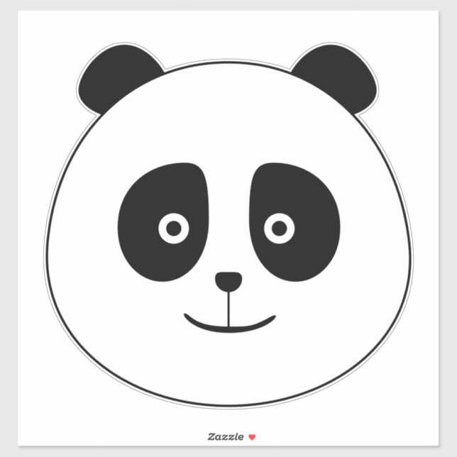 Großer Panda-Aufkleber Aufkleber (Blatt)