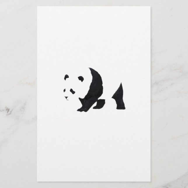 Großer Panda Briefpapier (Vorderseite)