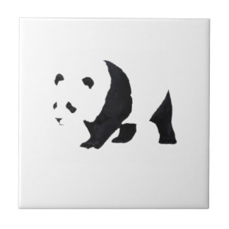 Großer Panda Fliese