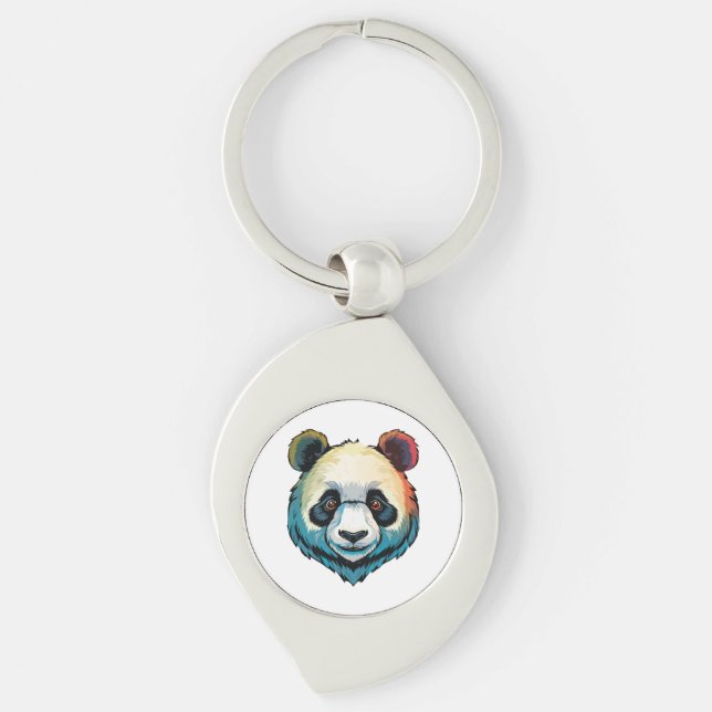 Großer Panda Schlüsselanhänger (Vorderseite)
