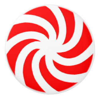 Großer Pfefferminz-Süßigkeits-Keramik-Griff Keramikknauf