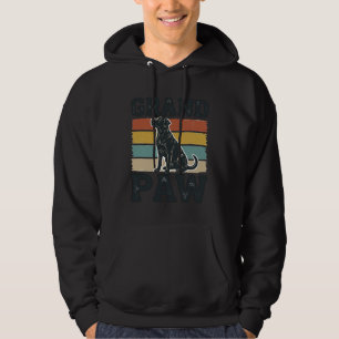 Großer Pfoten Vintage Hund Großvater Shirt Design_