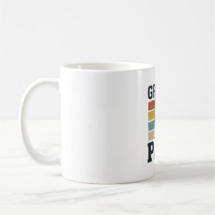 Großer Pfoten Vintage Hund Großvater Shirt Design_ Kaffeetasse