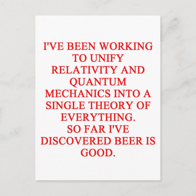 großer philosophischer Witz Postkarte (Vorderseite)