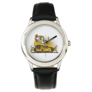 Großer Planierraupen-Bulldozer Armbanduhr
