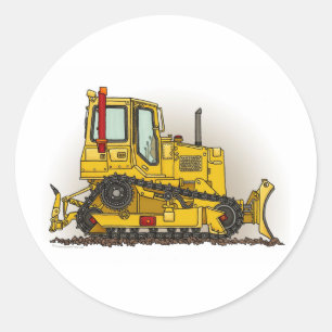 Großer Planierraupen-Bulldozer scherzt Aufkleber