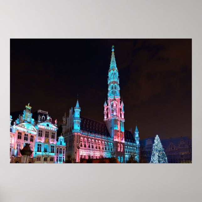 Großer Platz in Brüssel Poster (Vorne)