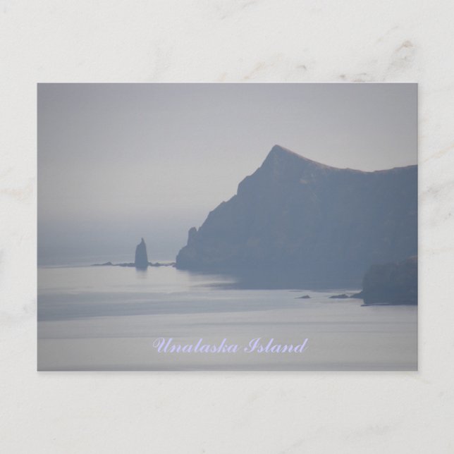 Großer Pristenstein, Insel Unalaska Postkarte (Vorderseite)