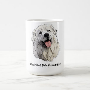 Großer Pyrenäen Hund Erstellen Sie Ihren Eigene Be Kaffeetasse