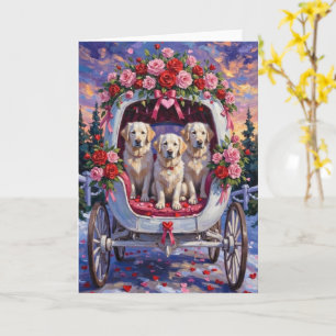 Großer Pyrenäen-Hund Valentinstag  Karte
