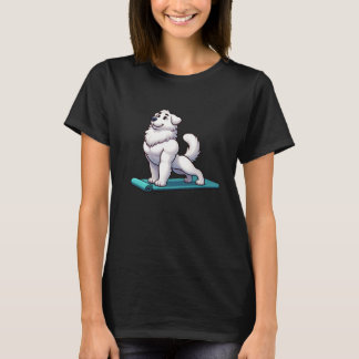Großer Pyrenäen-Yoga-Hund Lustige Meditation T-Shirt