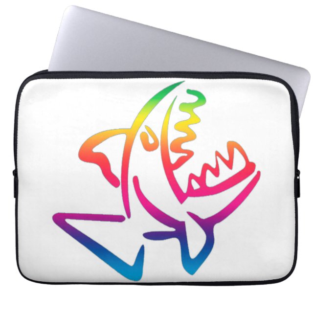 Großer Regenbogenhai Laptopschutzhülle (Vorderseite)