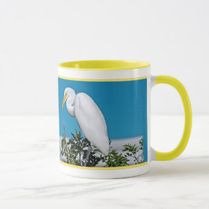 Großer Reiher in einem Baum Tasse