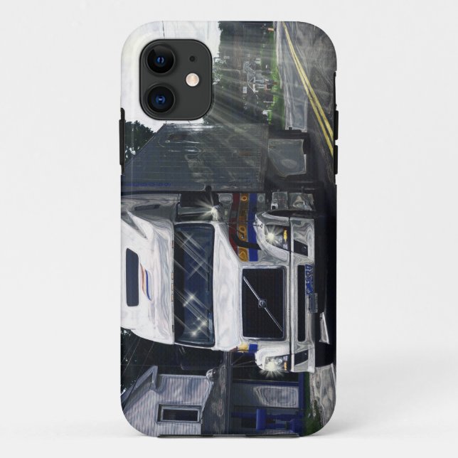 Großer Rig Weißer LKW Fahrer iPhone 5 Fall Case-Mate iPhone Hülle (Rückseite)