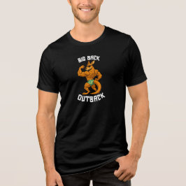 Großer Rücken Outback – Lustiges Känguru-Gym-Worko Tri-Blend Shirt