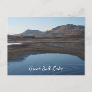 Großer Salzsee, Strand, Salzwasserpavillon Postkarte