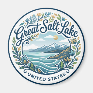 Großer Salzsee Utah Magnet