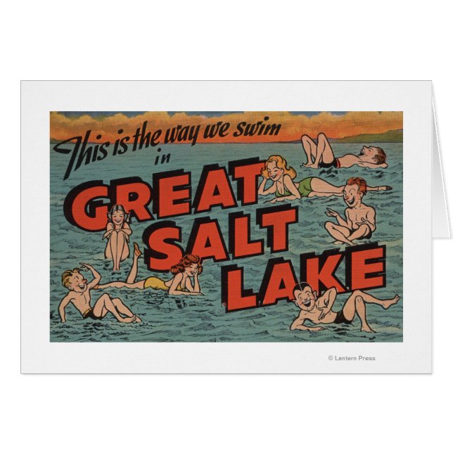 Großer Salzsee, UtahDer Weg, den wir schwimmen in  (Vorderseite (Horizontal))