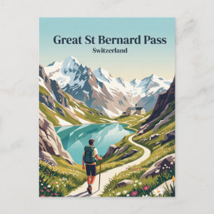 Großer Sankt Bernhard Schweiz Postkarte