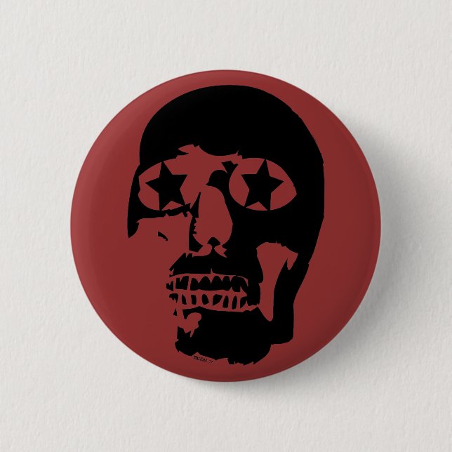 Großer Schädel-Knopf Button (Vorderseite)