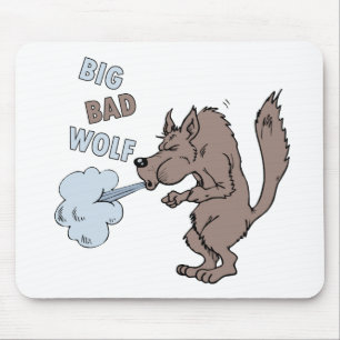 Großer schlechter Wolf Mousepad