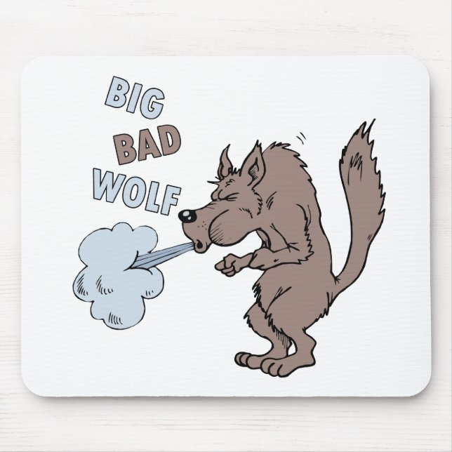 Großer schlechter Wolf Mousepad (Vorne)