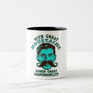 Großer Schnurrbart Zweifarbige Tasse