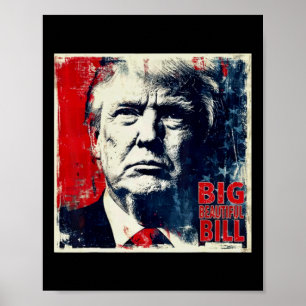 Großer schöner Bill lustiger Trump  Poster