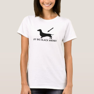 GROSSER SCHWARZER DACHSCHUNDHUND T-Shirt
