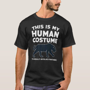 Großer schwarzer Panther sagt großes Tier Katze T-Shirt