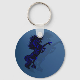 Großer schwarzer Stallions-Schlüsselanhänger Schlüsselanhänger