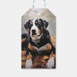 Grosser Schweizer Berg im Herbst Leaves Fall Geschenkanhänger