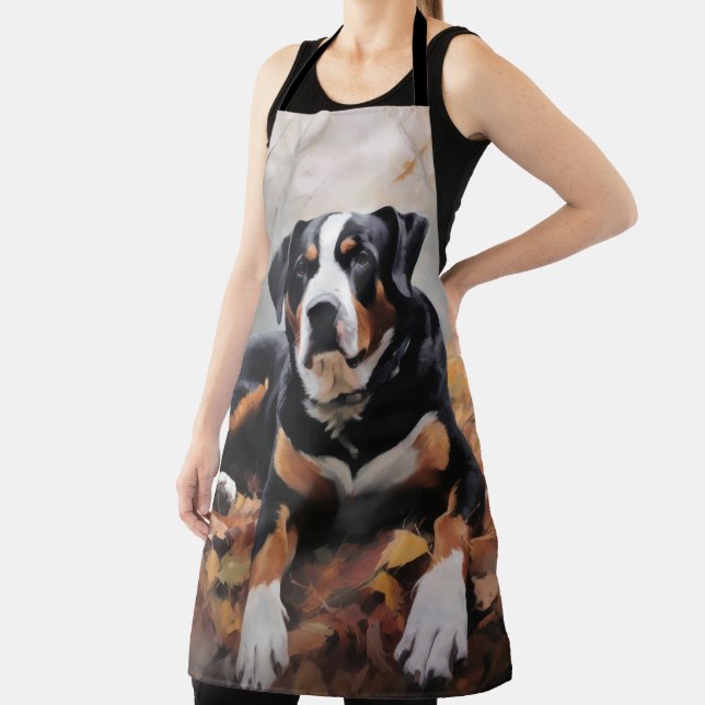 Grosser Schweizer Berg im Herbst Leaves Fall Schürze (InSitu)